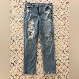American Eagle distressed mom jeans - size 8